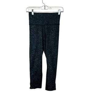Lululemon True Self Crop II Samba Snake Battleship Black